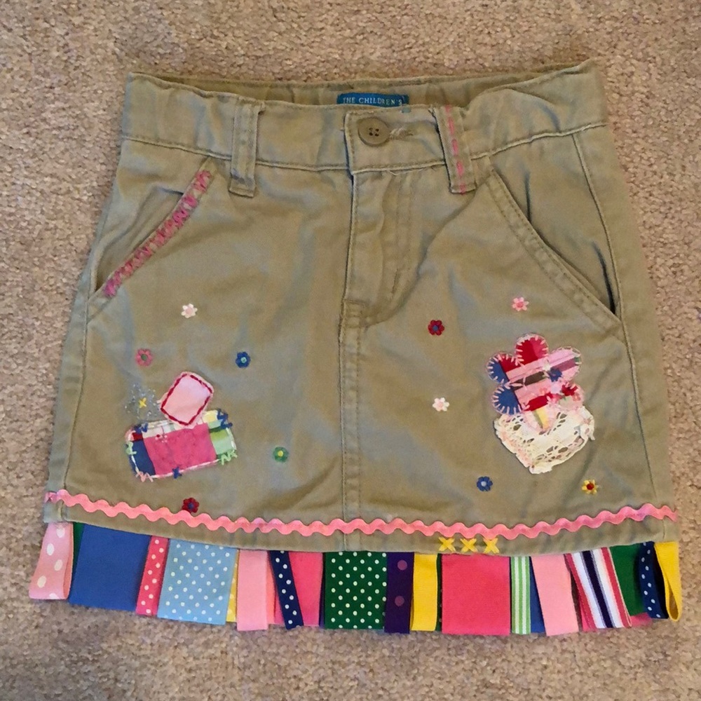 Girls Embellished Skirt - Size 4